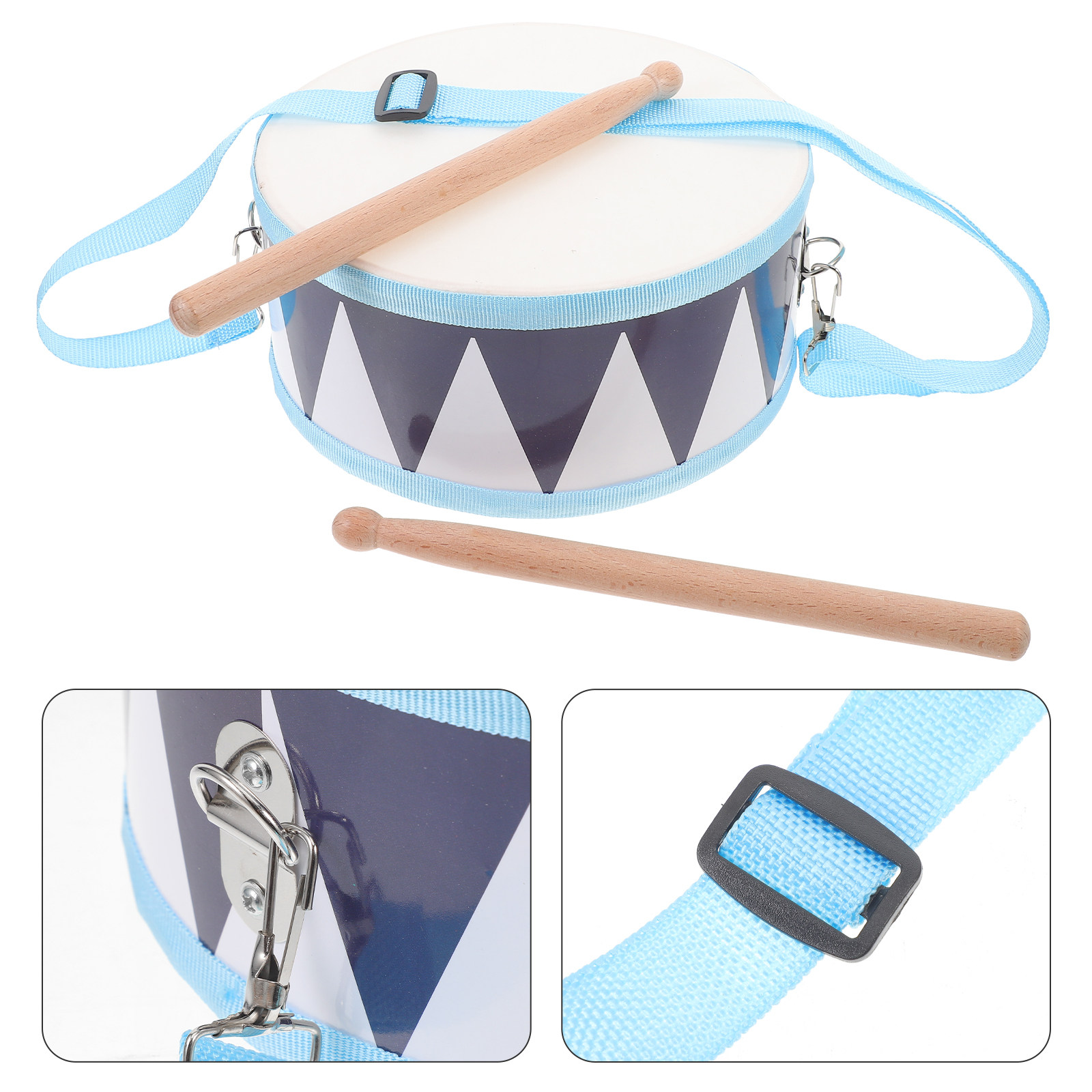 Musical Instrument Kids - 1Set Kids Snare Drum Wood Percussion