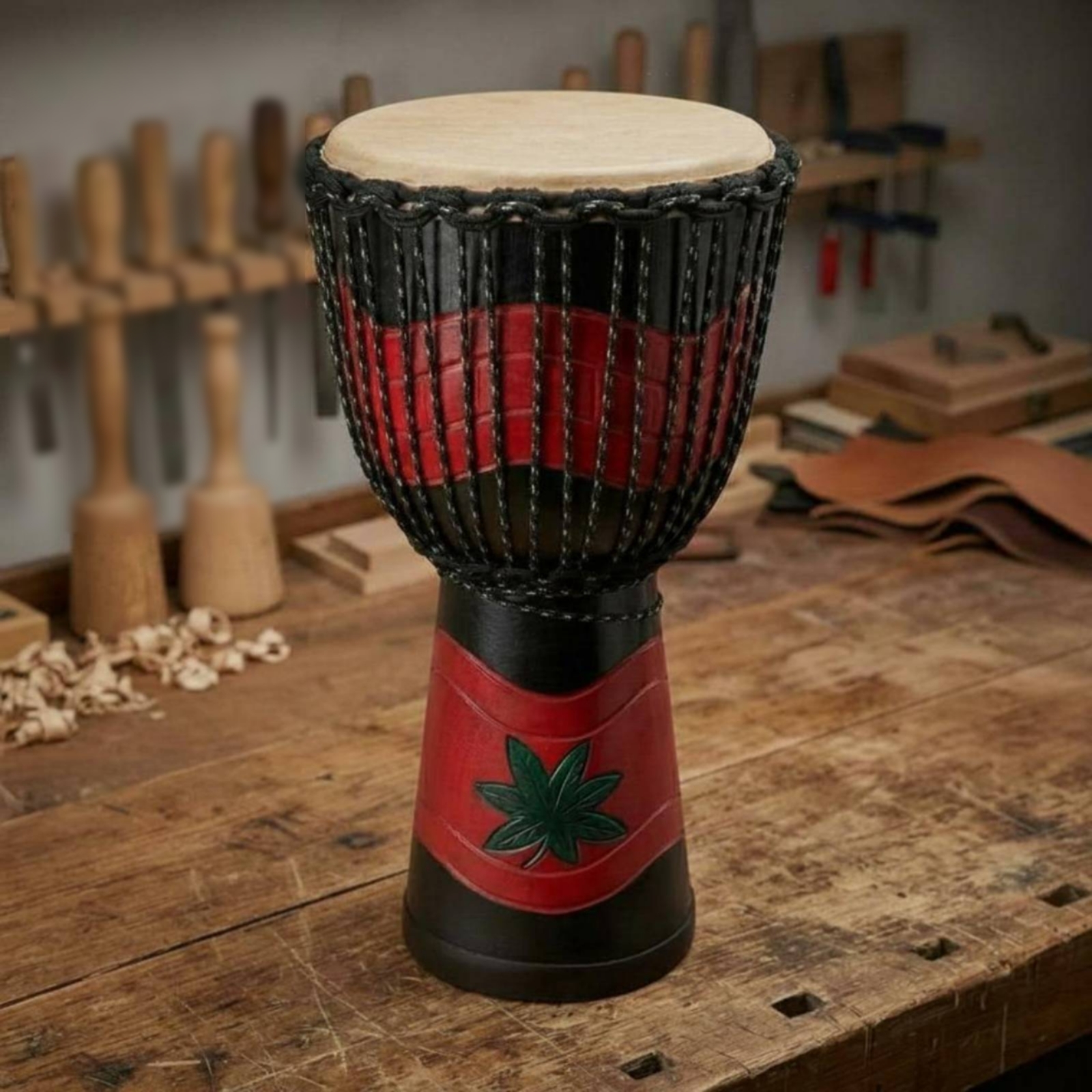 Musical Instrument Djembe - Djembe Drum Natural Drumhead Rope Tuned