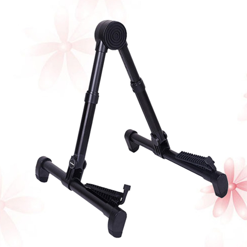 Musical Instrument Kids - Black Foldable Guitar Stand Holder Rack