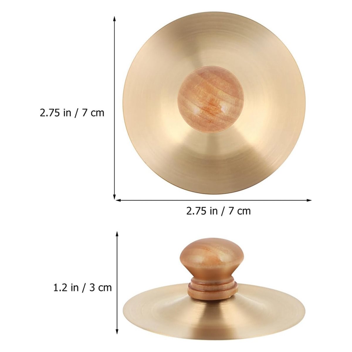 1 Pair Finger Cymbals 7cm/2.75 – Musical Instrument With Hand Bewertung und Preis
