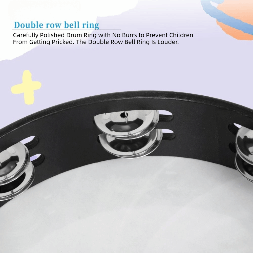 Double Row Jingles Hand Drum D – Musical Instrument With Hand Bewertung und Preis