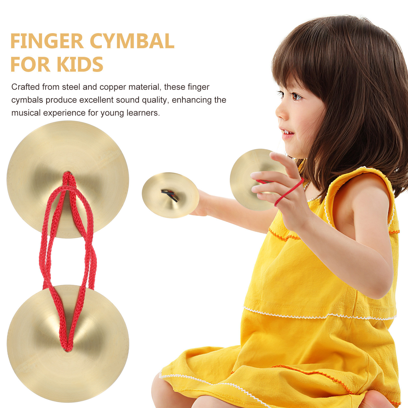 1Pair Copper Alloy Finger Cymb – Musical Instrument Kids Bewertung und Preis