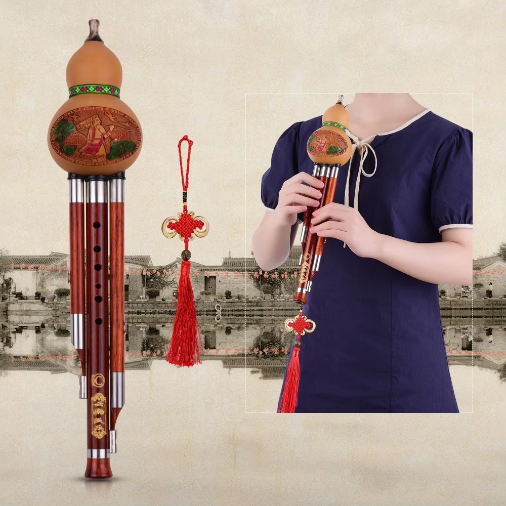 3-Tone C Key Hulusi Gourd Flut – Musical Instrument In Chinese Bewertung und Preis