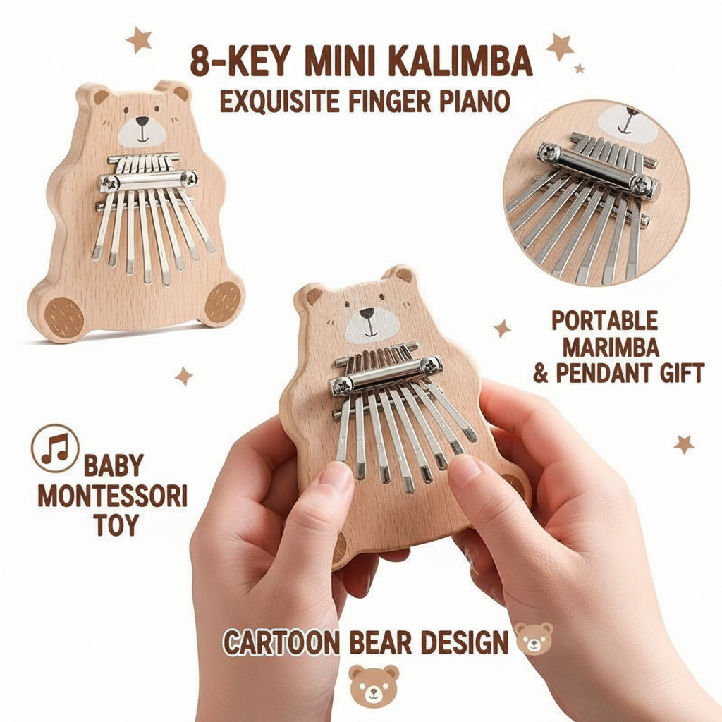 8 Key Mini Kalimba Portable Th – Musical Instrument Kids Bewertung und Preis