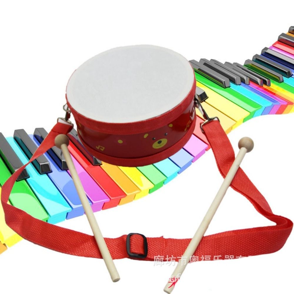 Wooden Children's Drum Double  – Musical Instrument With Hand Bewertung und Preis