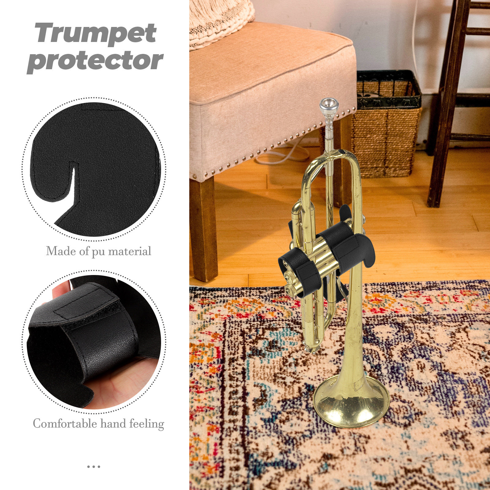 Trumpet Wrap Soft PU Trumpet P – Musical Instrument Cornet Bewertung und Preis