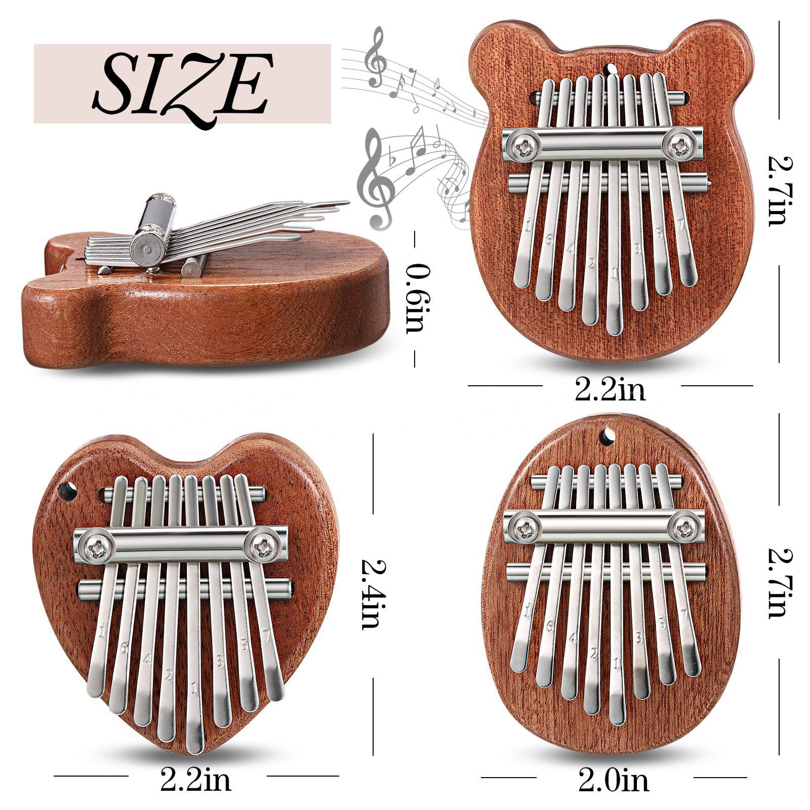 8 Keys Mini Kalimba Wooden Thu – Musical Instrument Kids Bewertung und Preis