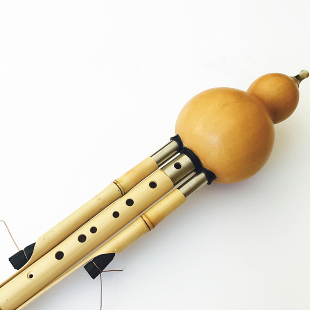 Chinese Handmade Hulusi Golden – Musical Instrument In Chinese Bewertung und Preis