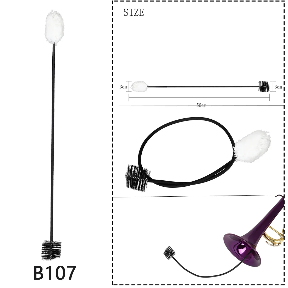 Instrument Ceaning Brush Colou – Musical Instrument Cornet Bewertung und Preis