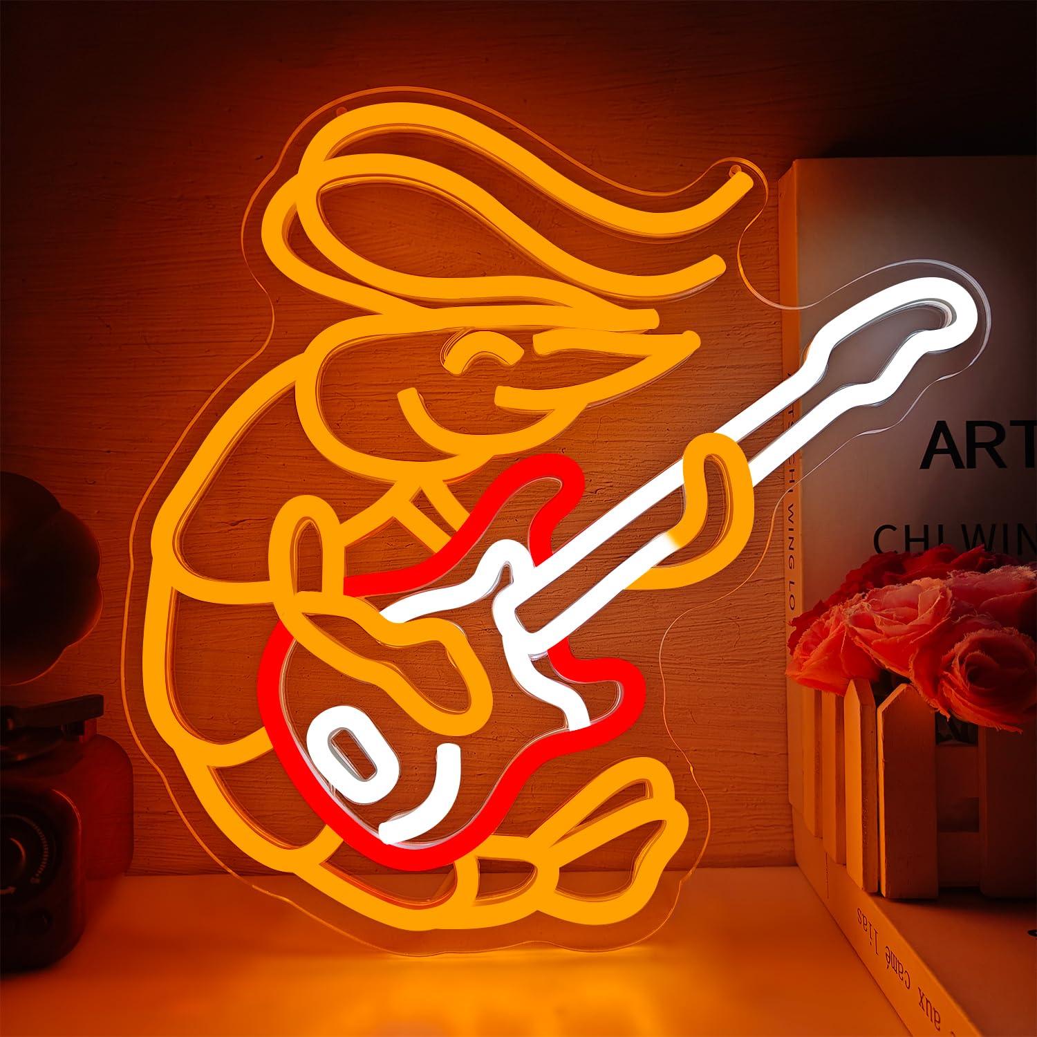 Shrimp Playing Guitar Neon Sig – Musical Instrument Sign Bewertung und Preis