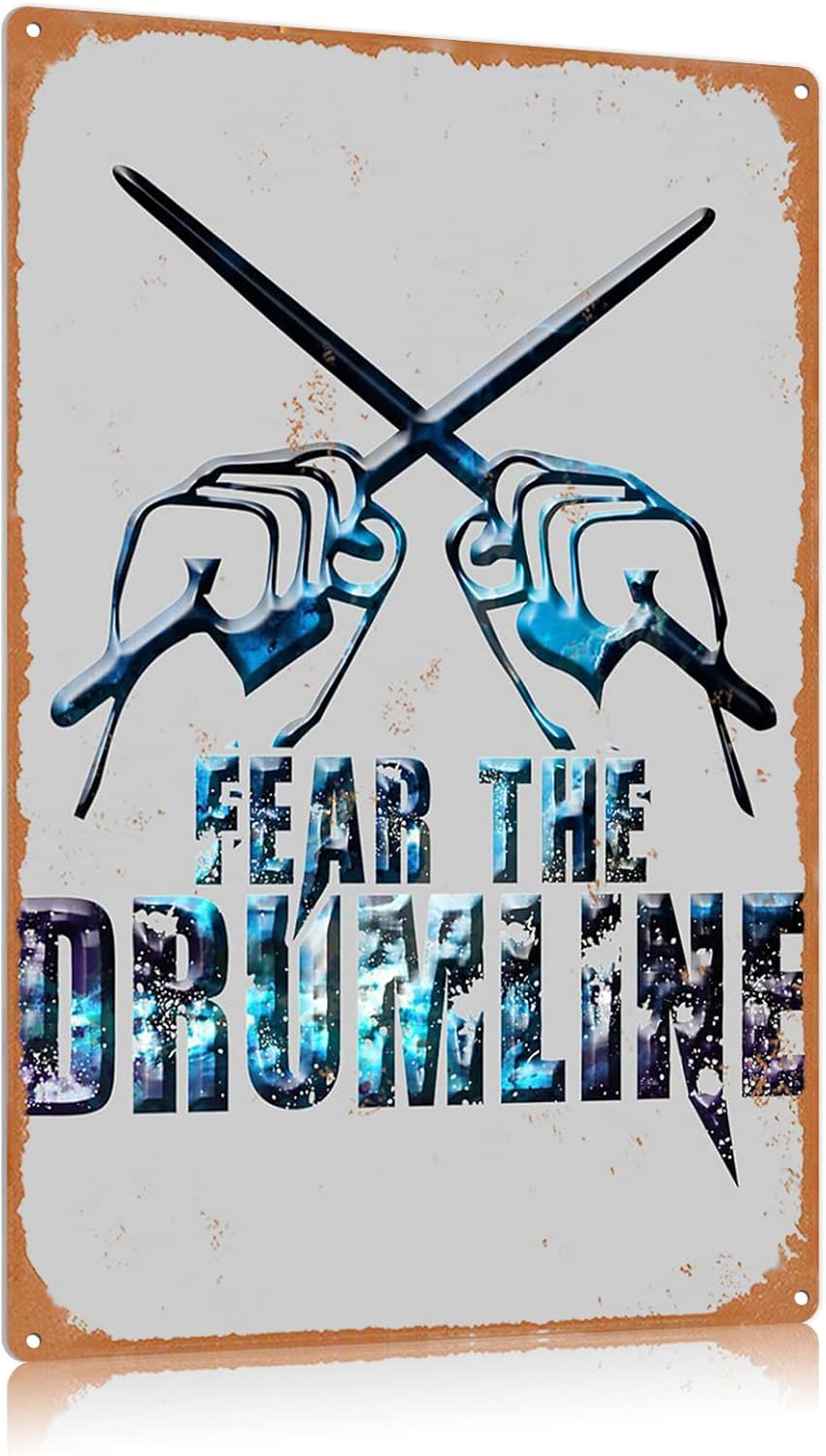 Drum Metal Tin Signs Fear The  – Musical Instrument Sign Bewertung und Preis
