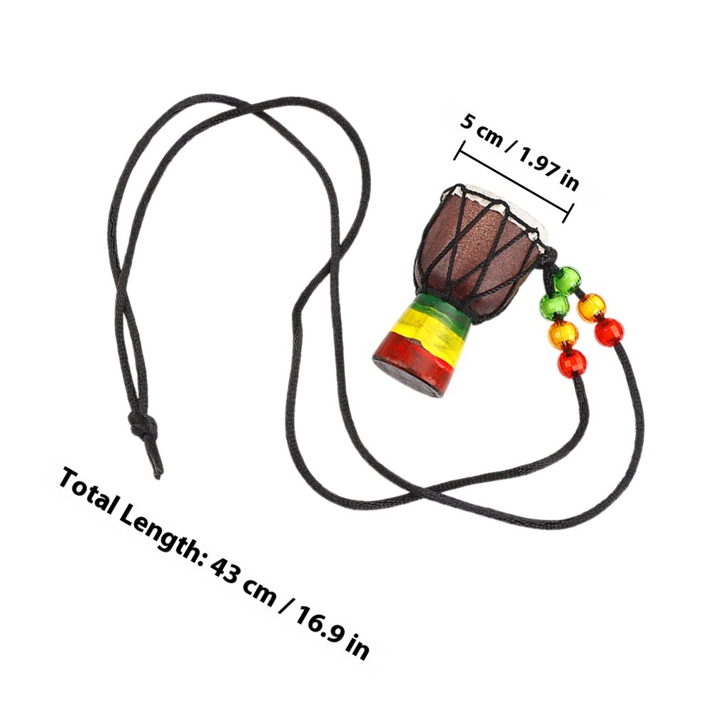 Mini African Drum Necklace Woo – Musical Instrument Djembe Bewertung und Preis