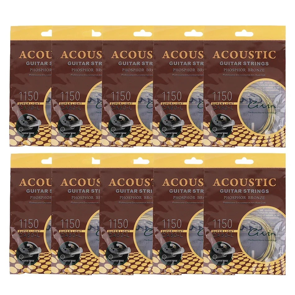 Gearlly 10 Sets Acoustic Guita – Musical Instrument With Strings Bewertung und Preis