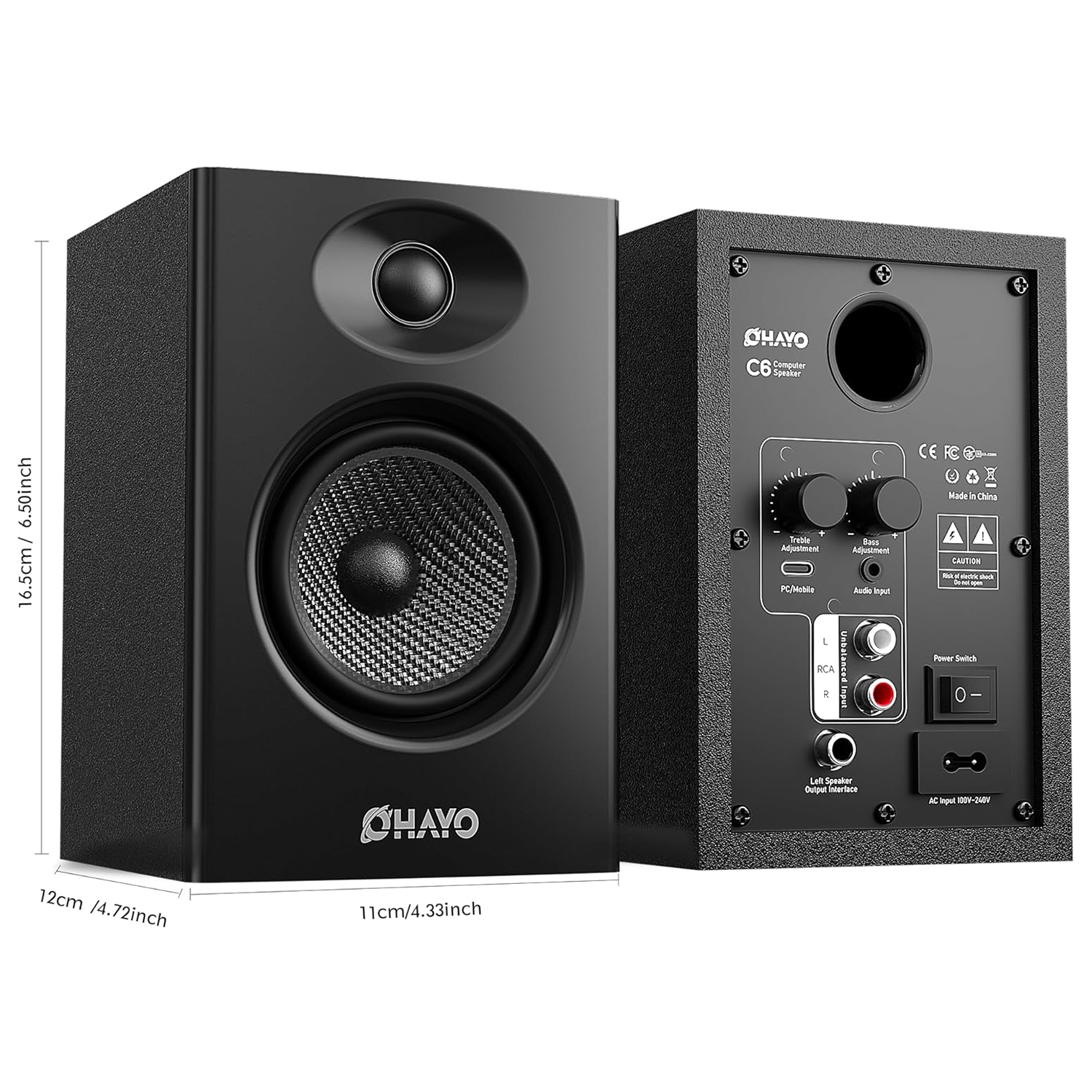 OHAYO 60W Computer Speakers fo – Musical Instrument Vector Bewertung und Preis