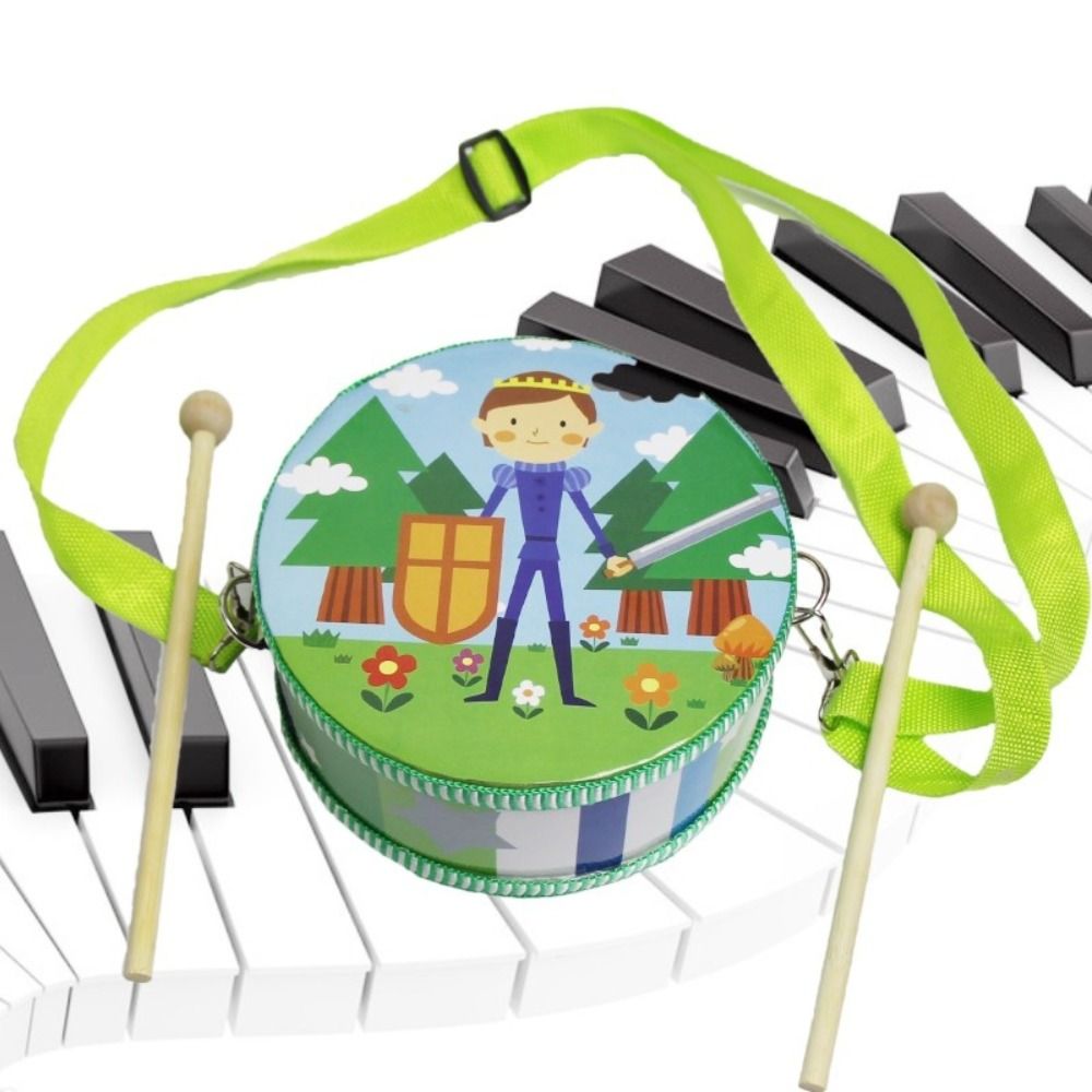 Wooden Children's Drum Double  – Musical Instrument With Hand Bewertung und Preis
