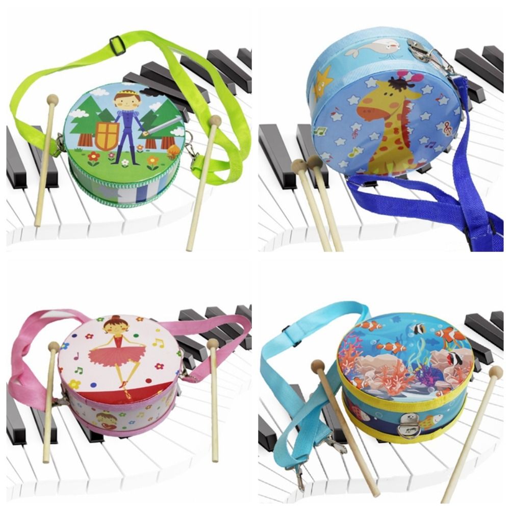Wooden Children's Drum Double  – Musical Instrument With Hand Bewertung und Preis