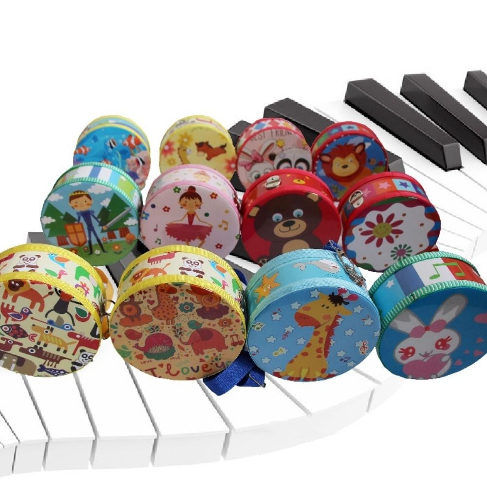 Wooden Children's Drum Double  – Musical Instrument With Hand Bewertung und Preis