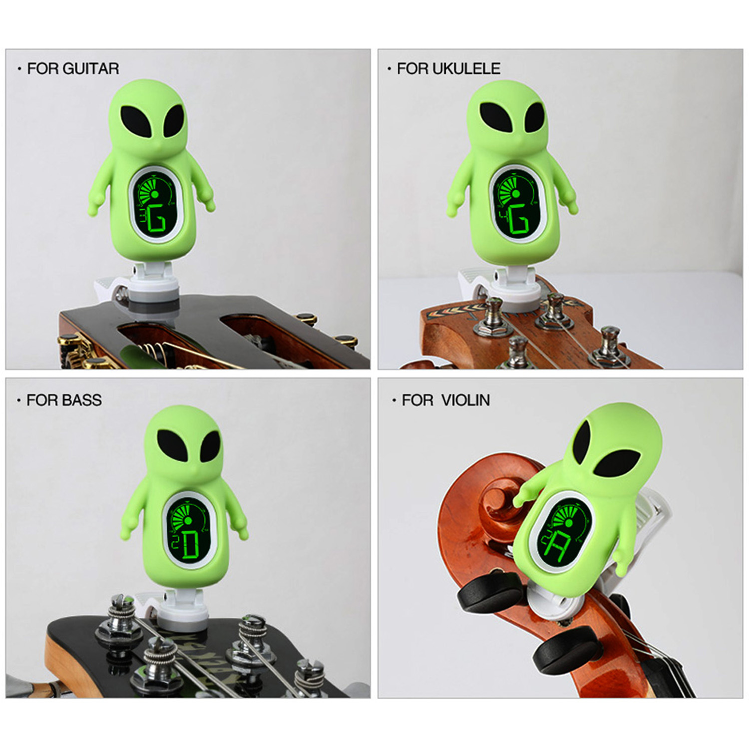 Guitar Tuner A71, Cute Alien C – Musical Instrument Bass Bewertung und Preis
