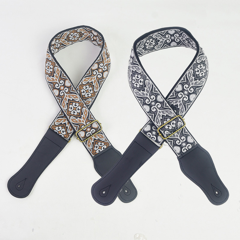 Guitar Strap Embroidered Print – Musical Instrument Bass Bewertung und Preis