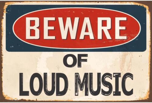 Metal Sign Plate Beware Loud M – Musical Instrument Sign Bewertung und Preis