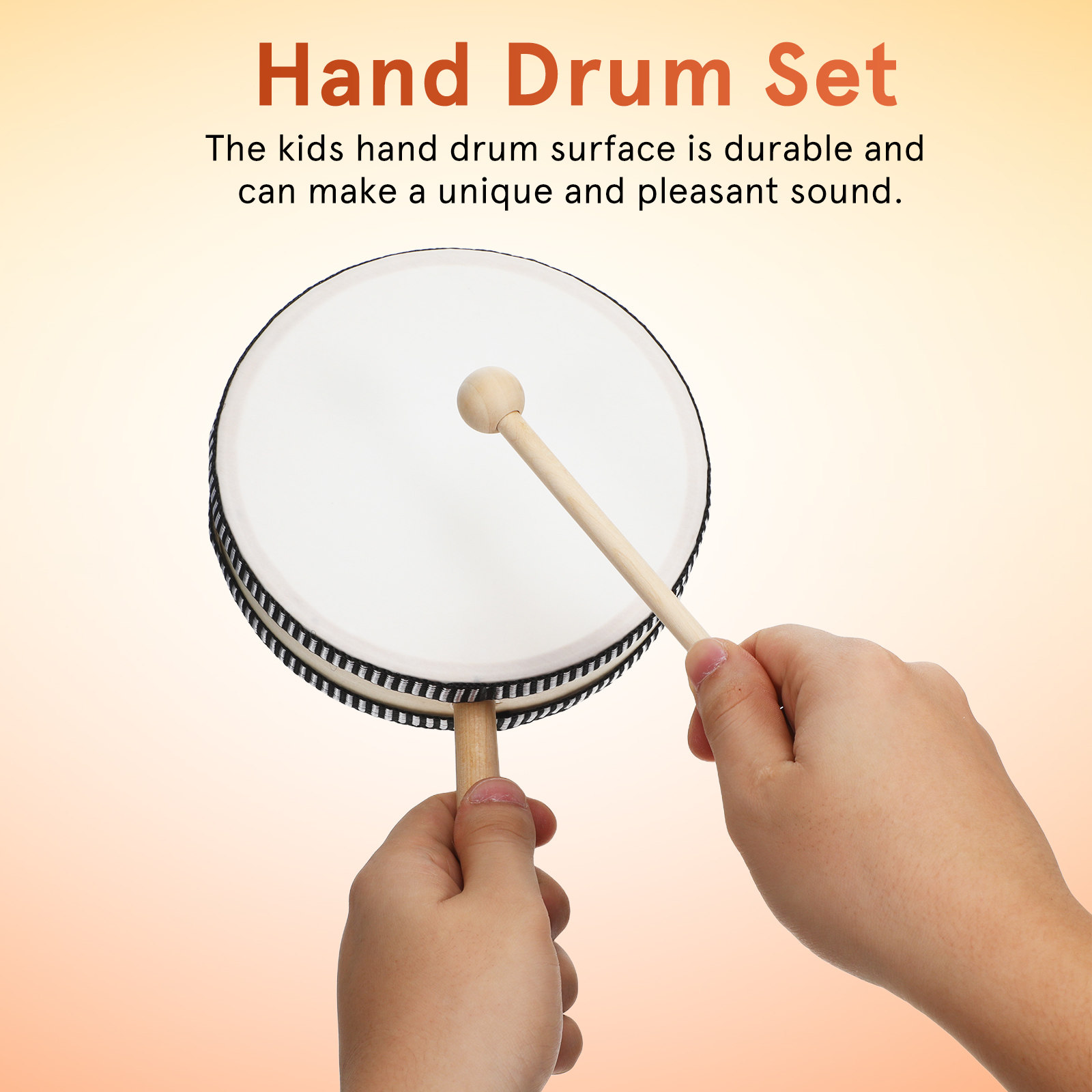 1Set Hand Drum Compact Wooden  – Musical Instrument With Hand Bewertung und Preis