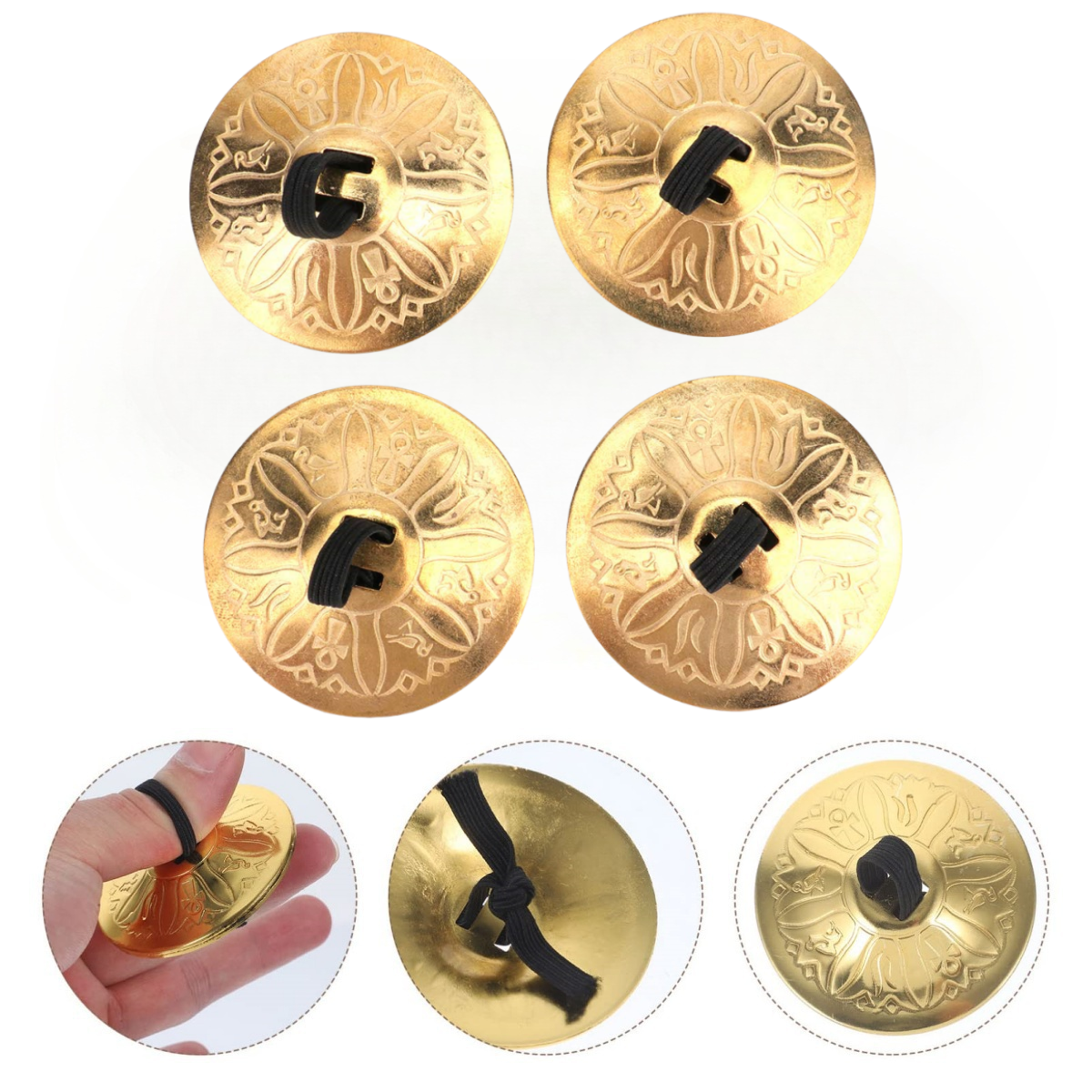 4PCS Mini Copper Finger Cymbal – Musical Instrument With Hand Bewertung und Preis