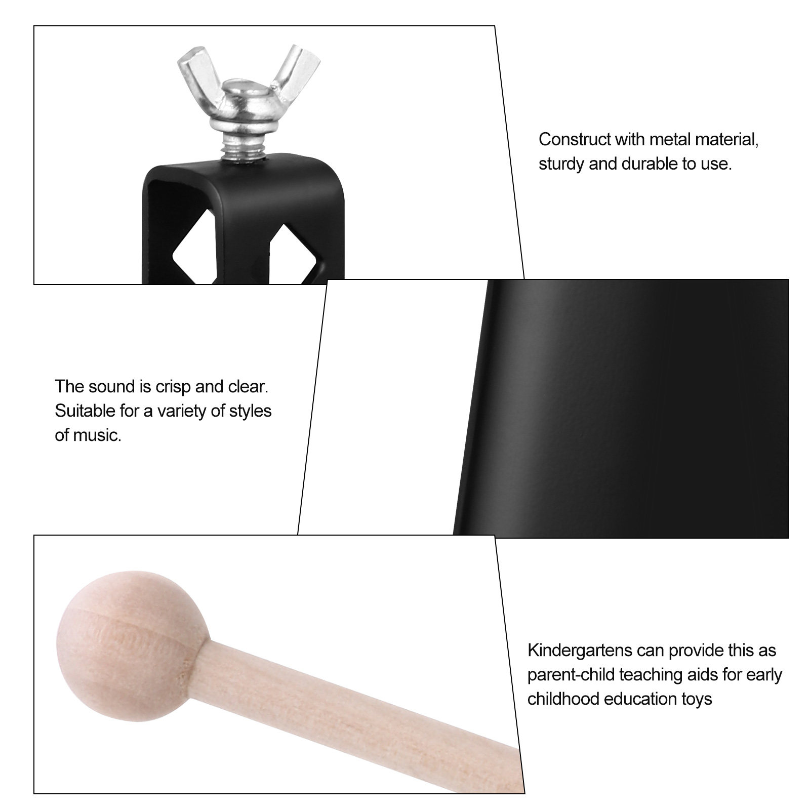 Metal Cow Bell Percussion Inst – Musical Instrument Kids Bewertung und Preis