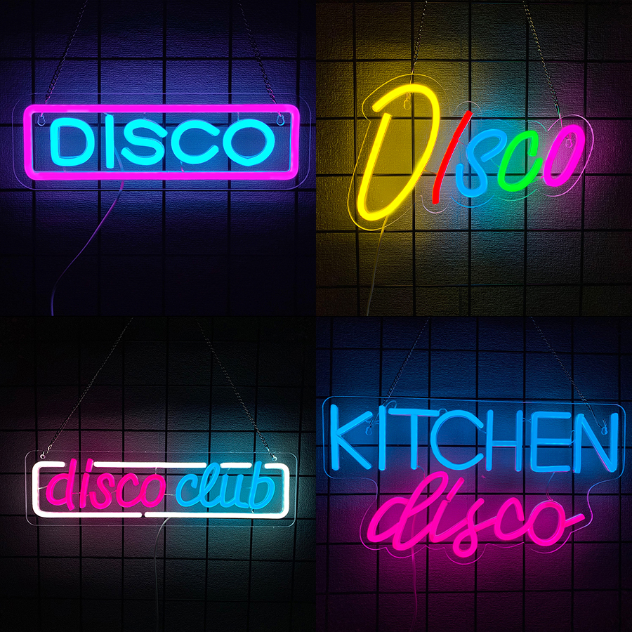 Disco Club Neon Sign For Wall  – Musical Instrument Sign Bewertung und Preis
