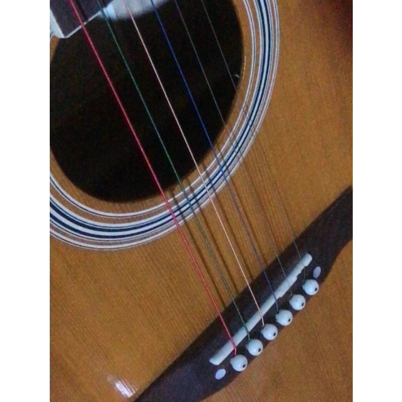Wooden Acoustic Guitar Second  – Musical Instrument With Strings Bewertung und Preis